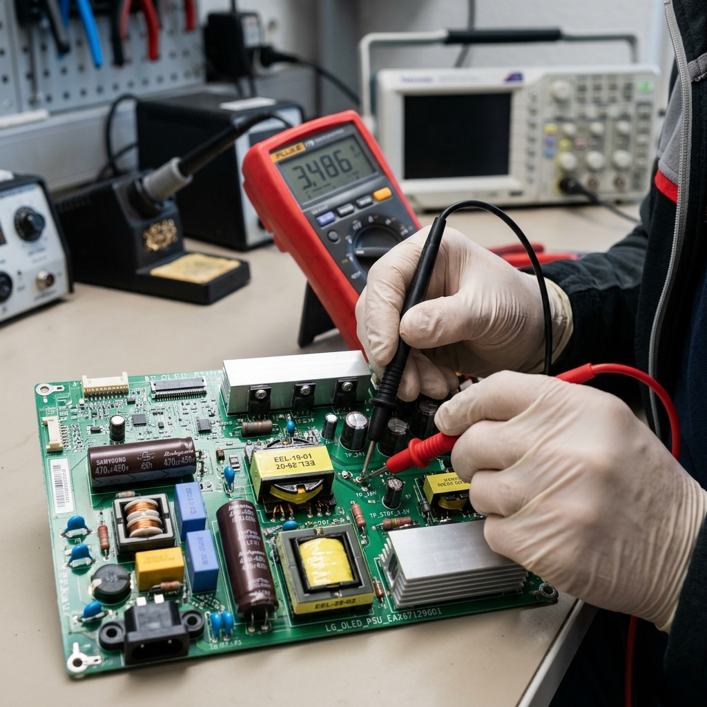 LG OLED Netzteil Platine Reparatur