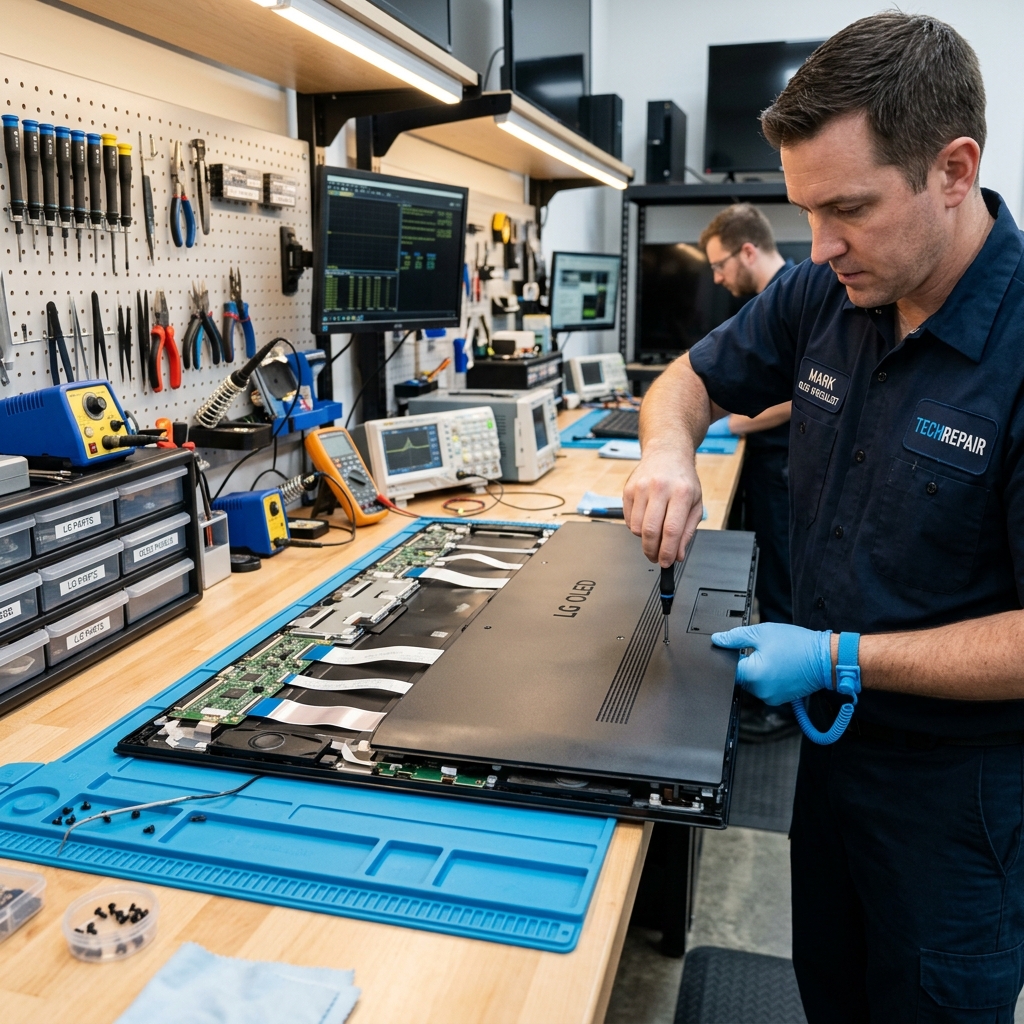 LG OLED TV Techniker Vor Ort Reparatur